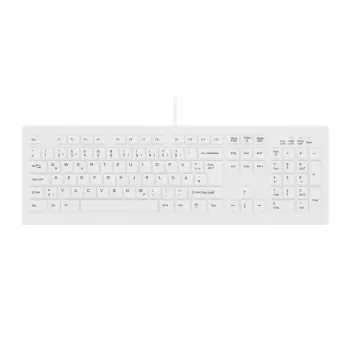 Contour Design Active Key Contour ClassicClean medicīnas tastatūra ar noņemamu pārsegu, pilna izmēra, vadu, balta, DE C8100