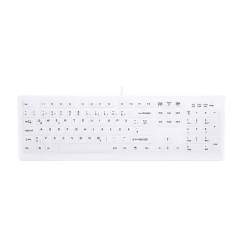 Contour Design Active Key Contour ClassicClean medicīnas tastatūra ar noņemamu pārsegu, pilna izmēra, vadu, balta, DE C8100