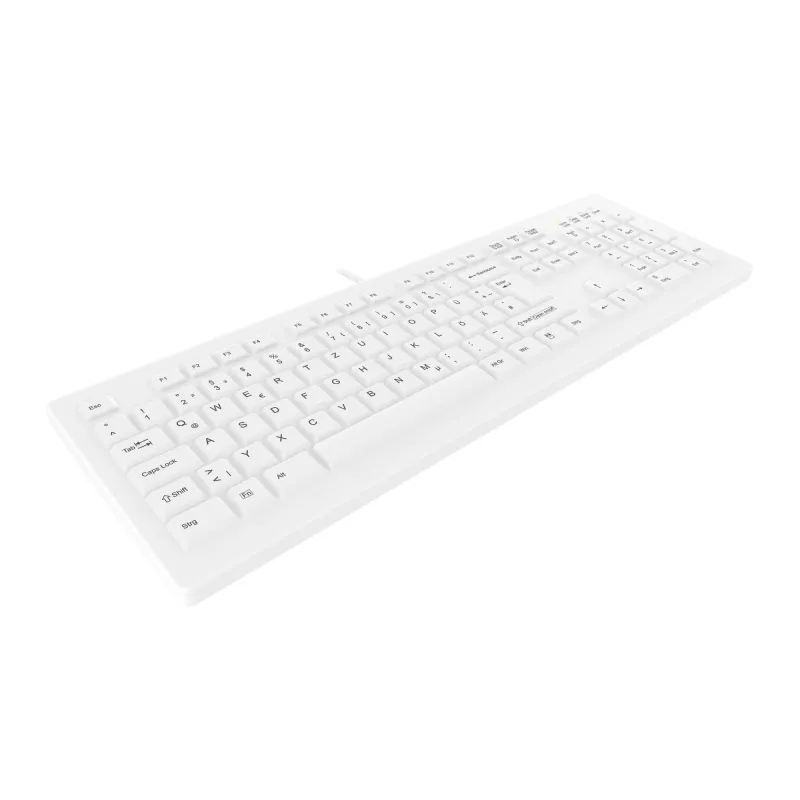 Contour Design Active Key Contour ClassicClean medicīnas tastatūra ar noņemamu pārsegu, pilna izmēra, vadu, balta, DE C8100