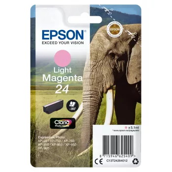 Epson Elephant Singlepack Gaiši fuksīna 24 Claria Photo HD tinte