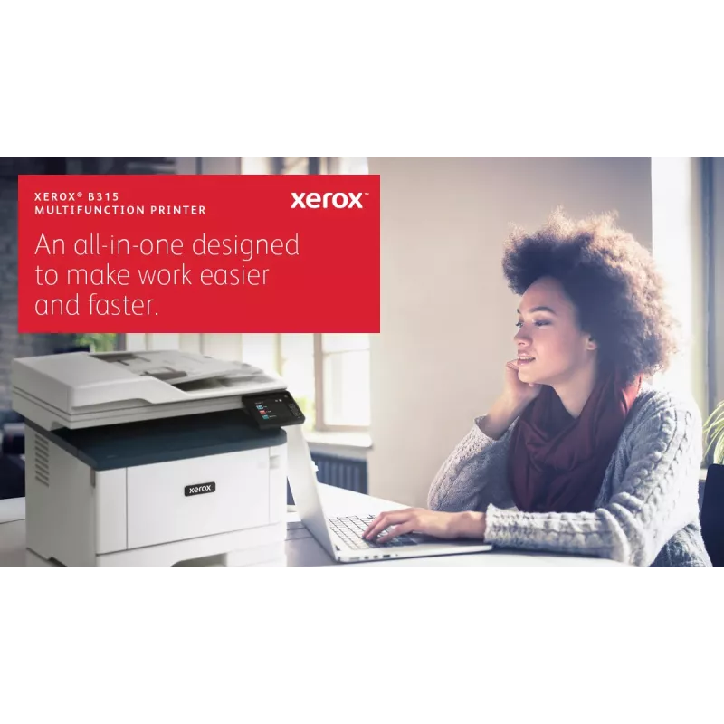 Xerox B315 A4 40ppm bezvadu divpusējā kopēšana/drukāšana/skenēšana/fakss PS3 PCL5e/6 2 paplātes 350 loksnes