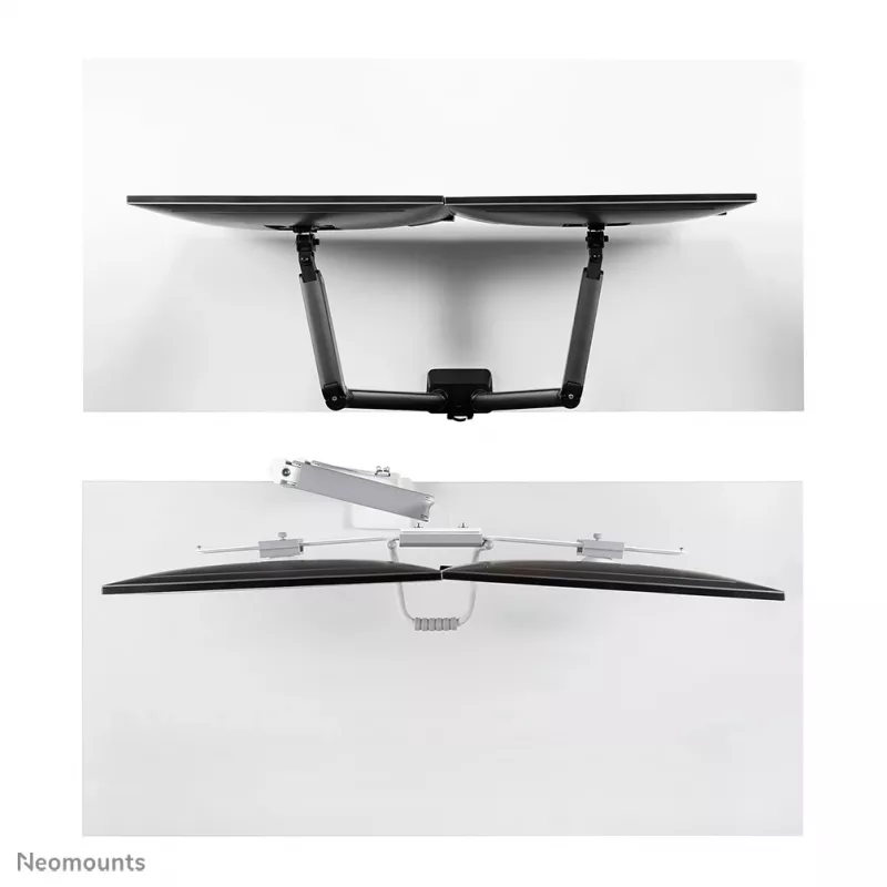 Neomounts DS75-450WH2 Monitora roka 17-32 collas - gāzes atspere - Topfix - 180°-stop