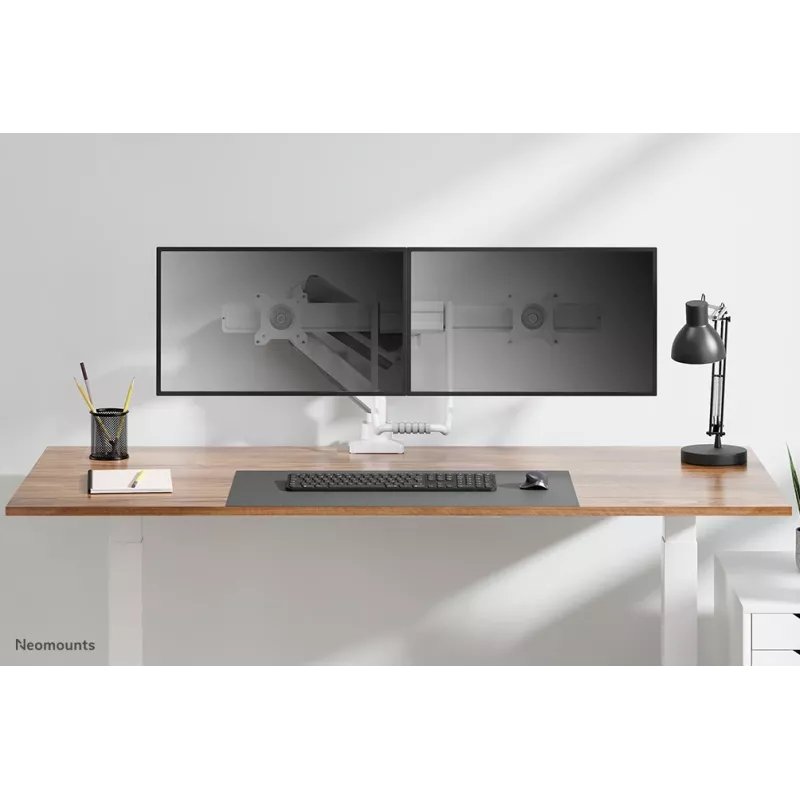 Neomounts DS75-450WH2 Monitora roka 17-32 collas - gāzes atspere - Topfix - 180°-stop
