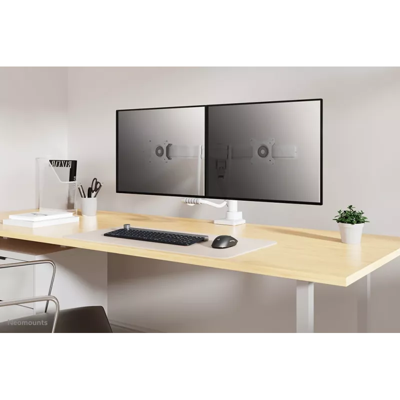 Neomounts DS75-450WH2 Monitora roka 17-32 collas - gāzes atspere - Topfix - 180°-stop