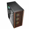 PC korpuss Sharkoon REBEL C70G RGB Full Tower Melns, Koka