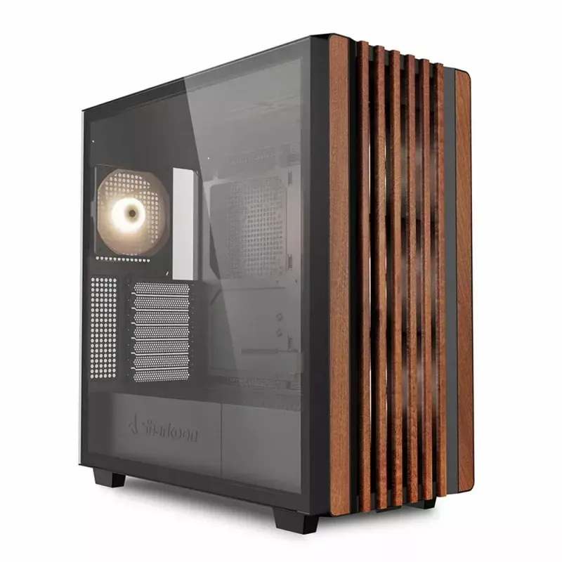 PC korpuss Sharkoon REBEL C70G RGB Full Tower Melns, Koka
