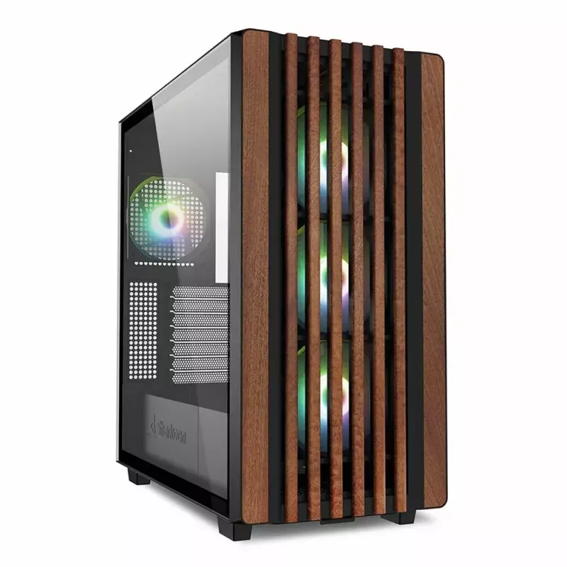 PC korpuss Sharkoon REBEL C70G RGB Full Tower Melns, Koka