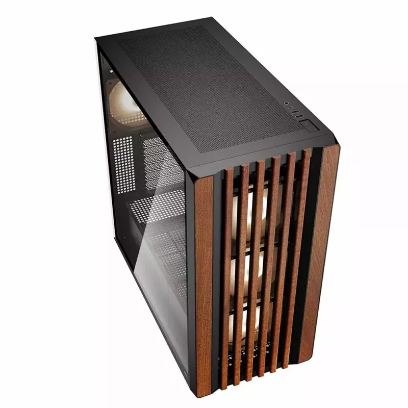 PC korpuss Sharkoon REBEL C70G RGB Full Tower Melns, Koka