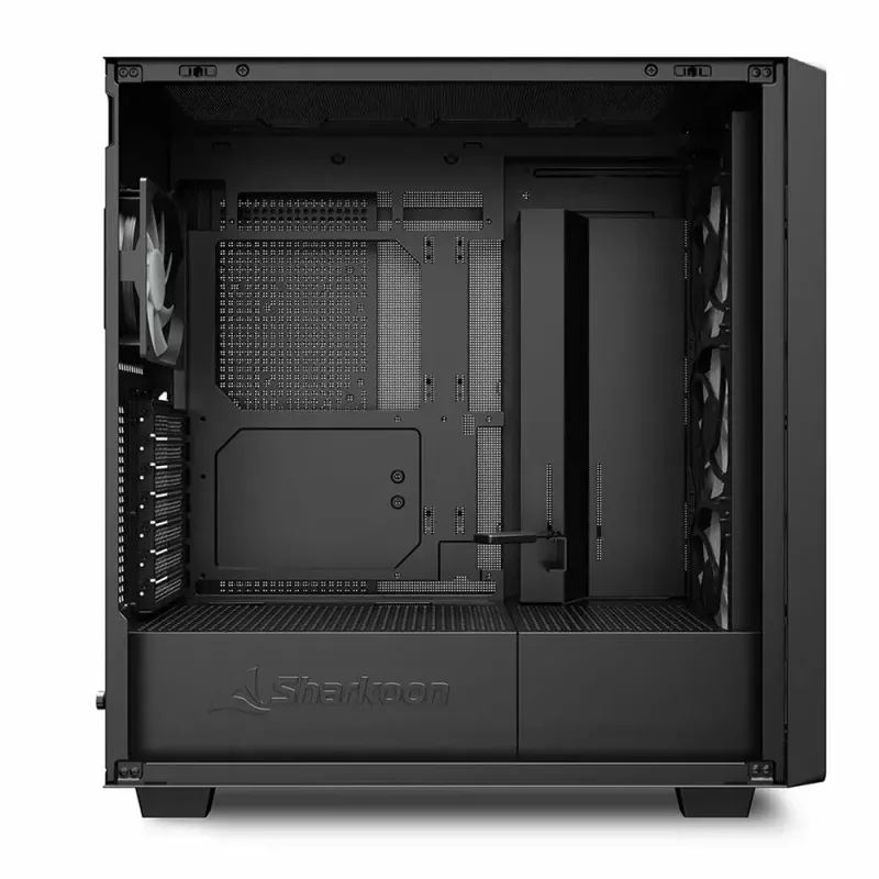 PC korpuss Sharkoon REBEL C70G RGB Full Tower Melns, Koka