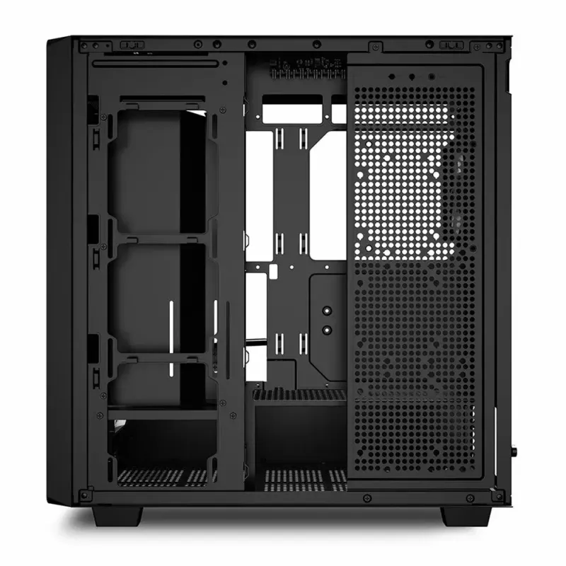 PC korpuss Sharkoon REBEL C70G RGB Full Tower Melns, Koka