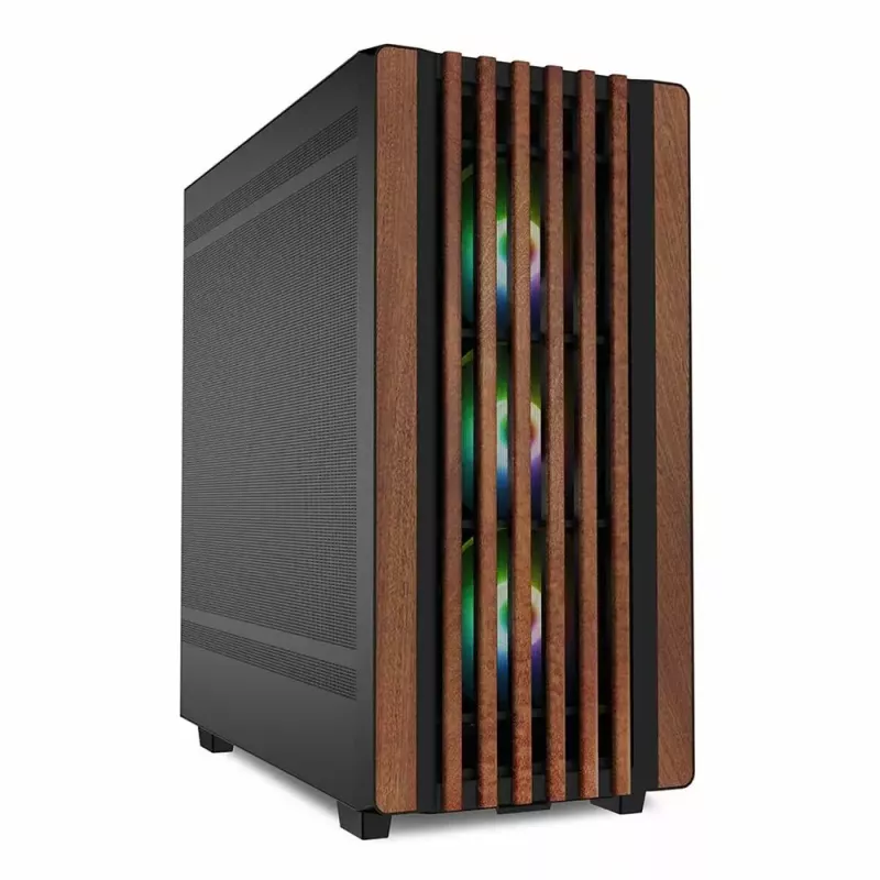 PC korpuss Sharkoon REBEL C70M RGB Full Tower melns, koks