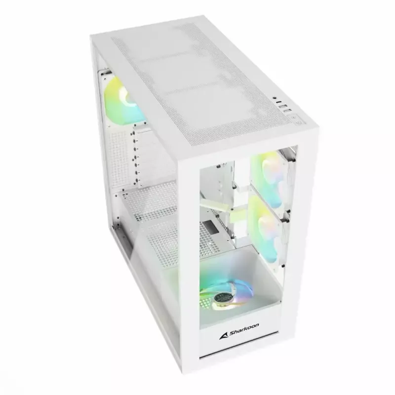 PC korpuss Sharkoon Rebel C60 Midi Tower balts