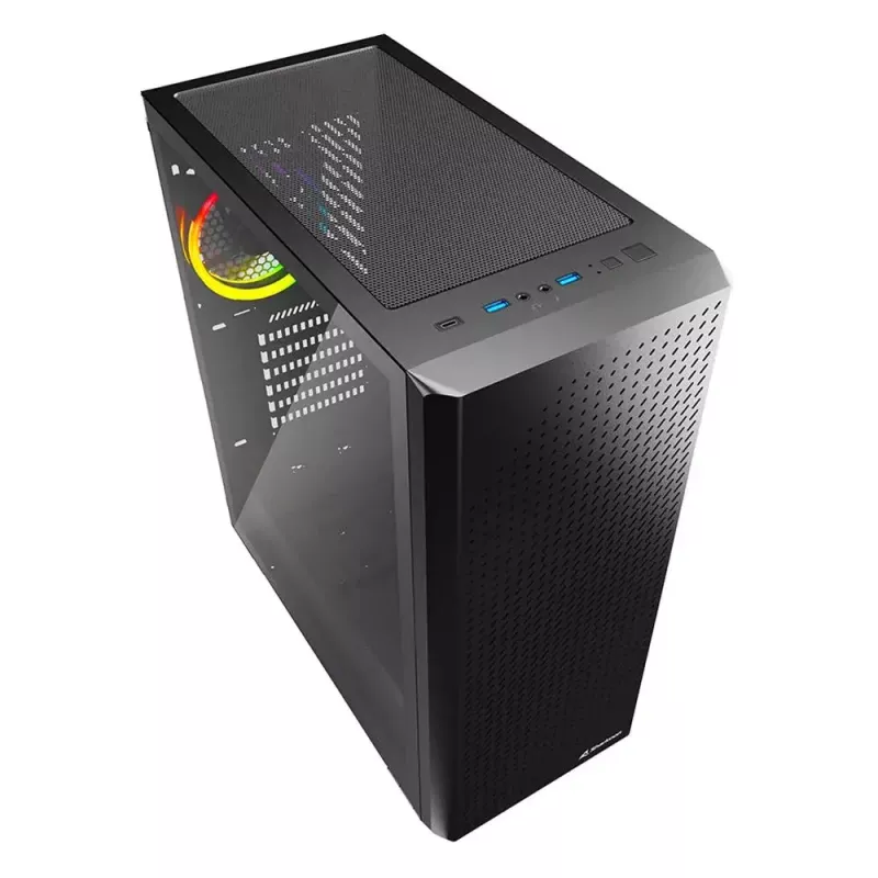 PC Case Sharkoon VS9 RGB Midi Tower Melns