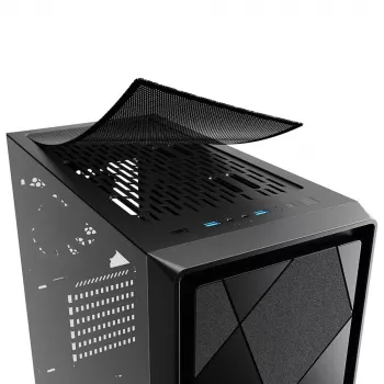 PC korpuss Sharkoon VS8 RGB Midi Tower melns