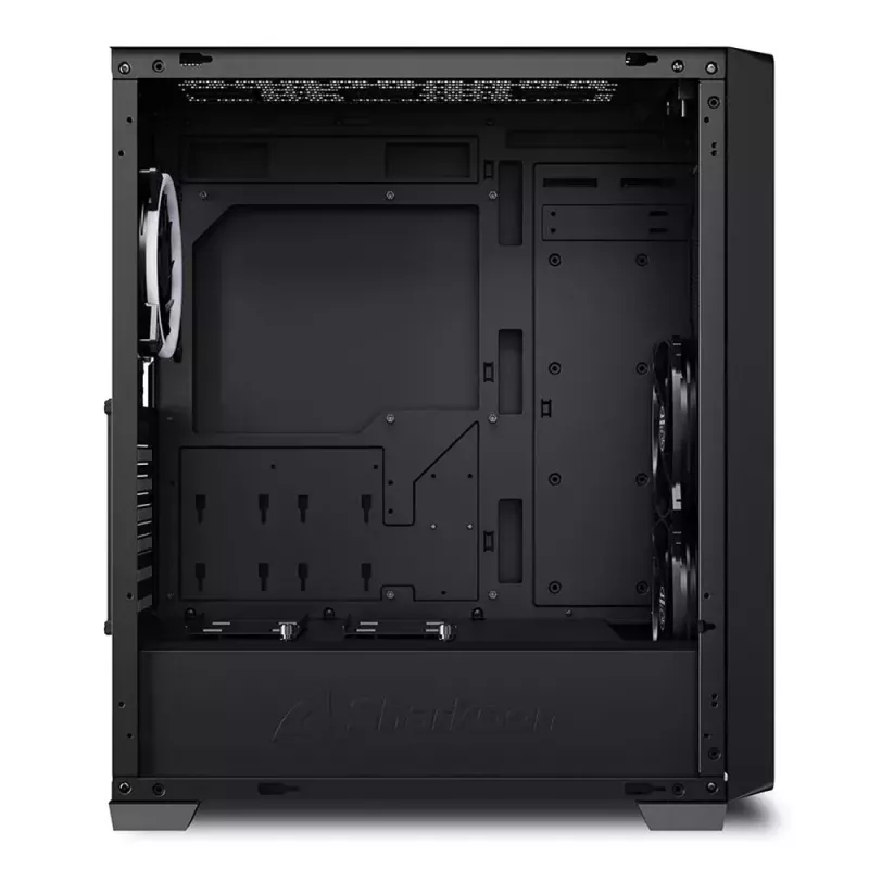 PC korpuss Sharkoon VS8 RGB Midi Tower melns