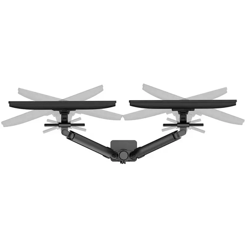 Neomounts DS65S-950BL2 Monitora roka 24-34 collas - gāzes atspere - Topfix - daudzregulējama - 180°-stop