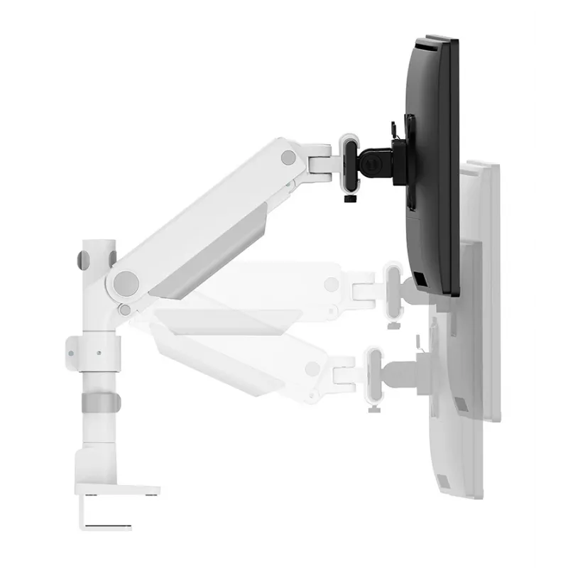 Neomounts DS65S-950WH2 Monitora roka 24-34 collas - gāzes atspere - Topfix - daudzregulējama - 180°-stop