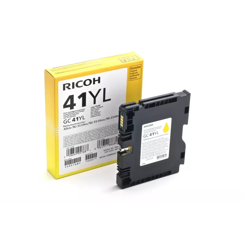Ricoh 405768 tintes kasetne 1 gab. Oriģināla Dzeltena