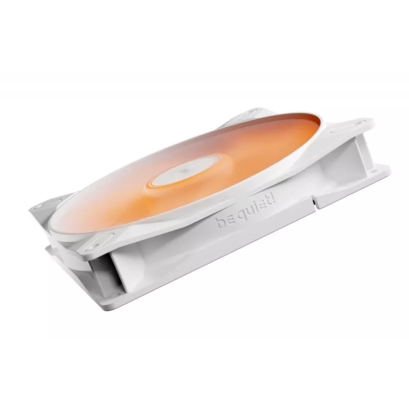 bequiet! LIGHT WINGS LX 140mm PWM 3 komplekts balts — 140×25 mm ventilatori, 1200 RPM, 95 m³/h, RGB gaismas diodes