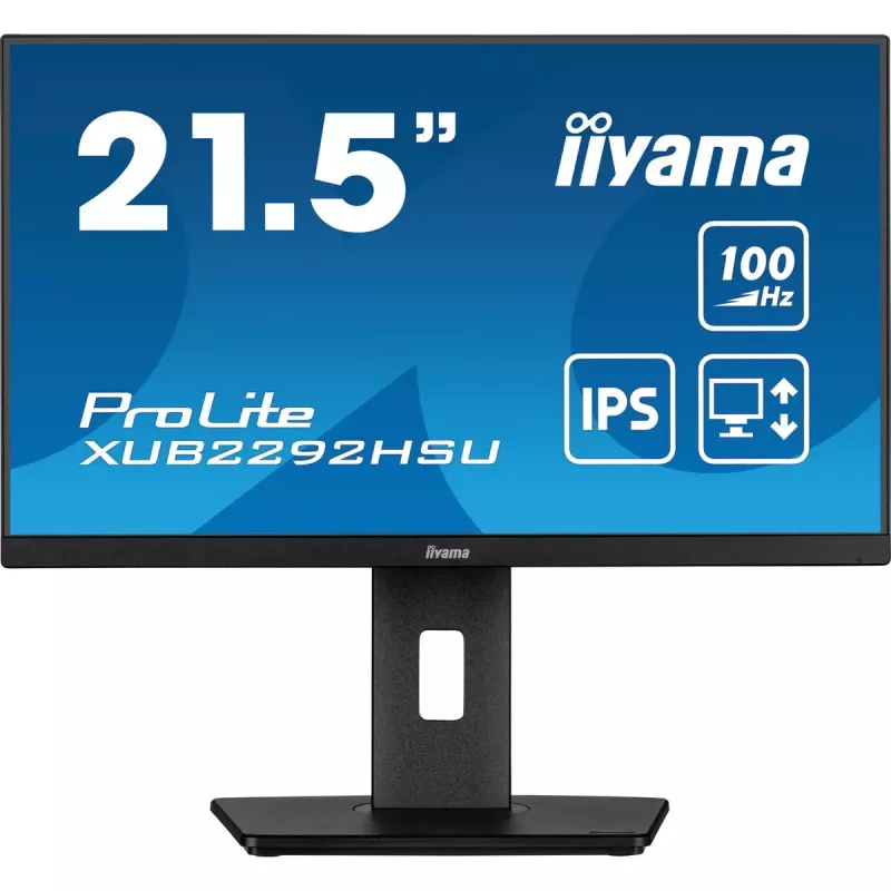 iiyama ProLite XUB2292HSU-B6 datora monitors 54.6 cm (21.5 colli) 1920 x 1080 pikseļi Full HD LED Melns