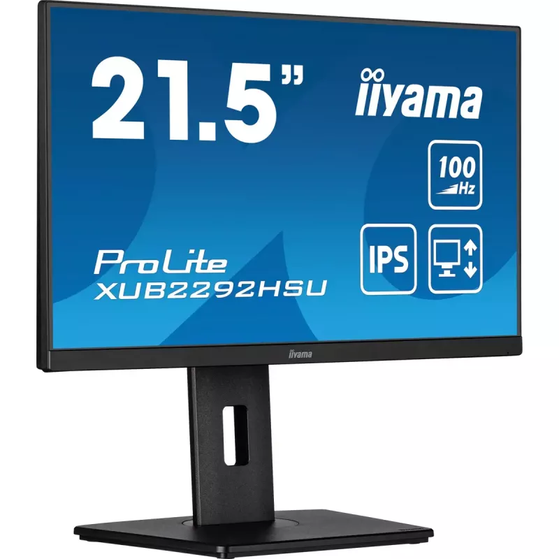 iiyama ProLite XUB2292HSU-B6 datora monitors 54.6 cm (21.5 colli) 1920 x 1080 pikseļi Full HD LED Melns