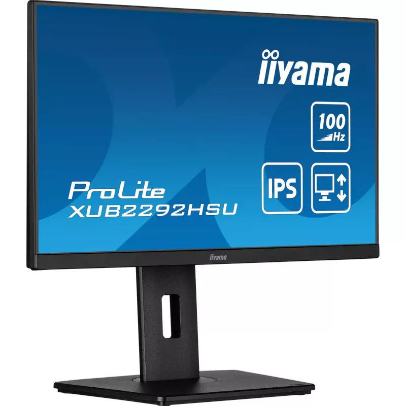 iiyama ProLite XUB2292HSU-B6 datora monitors 54.6 cm (21.5 colli) 1920 x 1080 pikseļi Full HD LED Melns