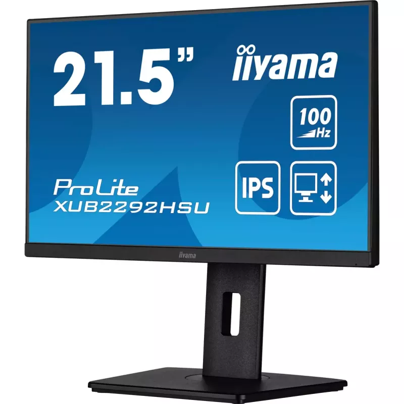 iiyama ProLite XUB2292HSU-B6 datora monitors 54.6 cm (21.5 colli) 1920 x 1080 pikseļi Full HD LED Melns