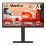 LG 24BA650 datora monitors 60,5 cm (23,8 collas) 1920 x 1080 pikseļi Full HD LED Melns