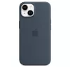 APPLE iPhone 14 - Silikona maciņš ar MagSafe - Storm Blue