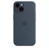 APPLE iPhone 14 - Silikona maciņš ar MagSafe - Storm Blue