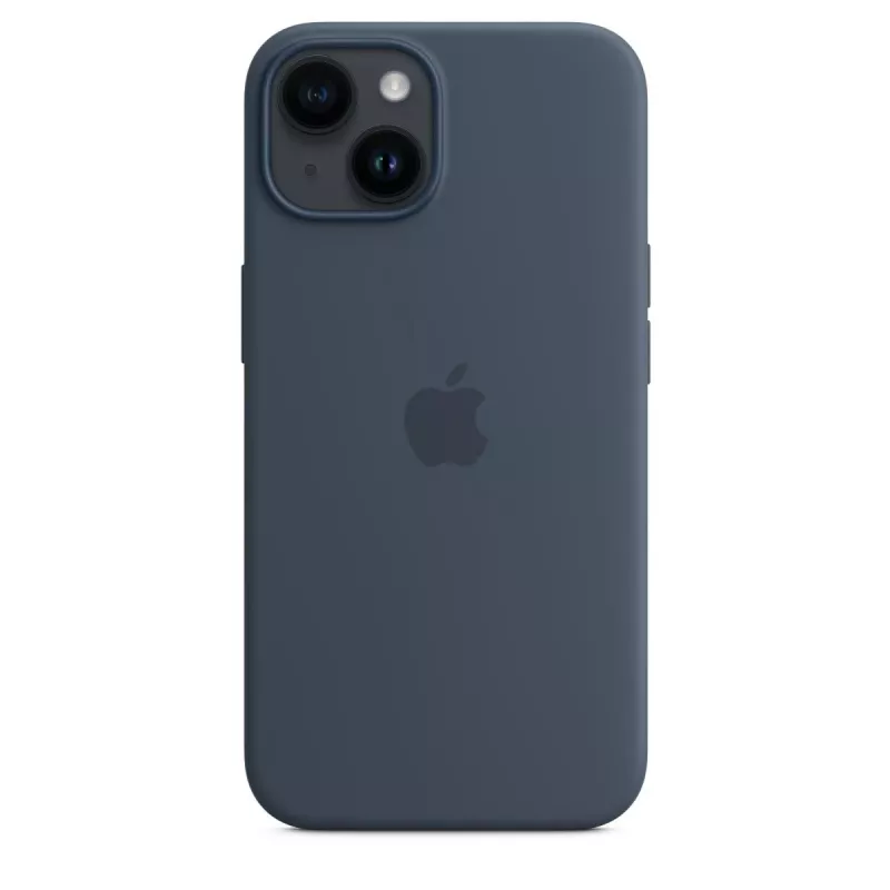 APPLE iPhone 14 - Silikona maciņš ar MagSafe - Storm Blue