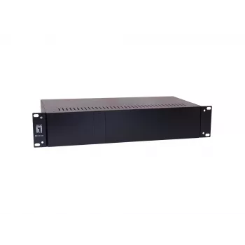 LevelOne 14 slotu multivides pārveidotāja korpuss, 100-265 V, 50 - 60 Hz, 0 - 50 °C, -10 - 70 °C, 5 - 90%, CE, FCC