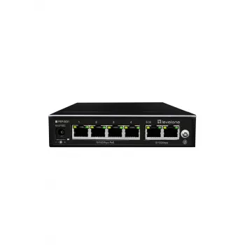 LevelOne FEP-0631 tīkla slēdzis Fast Ethernet (10/100) Power over Ethernet (PoE) Melns