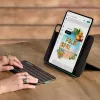 Tastatūras futrālis Logitech Flip Folio QWERTZ vācu valodā iPad Pro/Air 11 collām, Bluetooth, grafīta krāsā, baterija 90 mAh