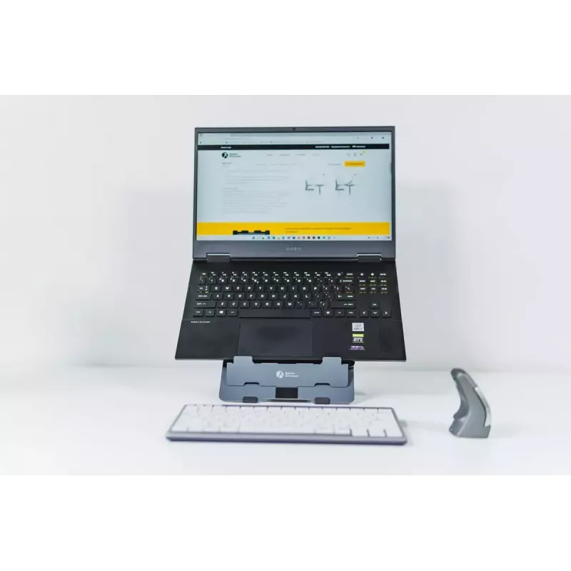 BakkerElkhuizen FlexTop 170 klēpjdatora statīvs, melns/tumši pelēks