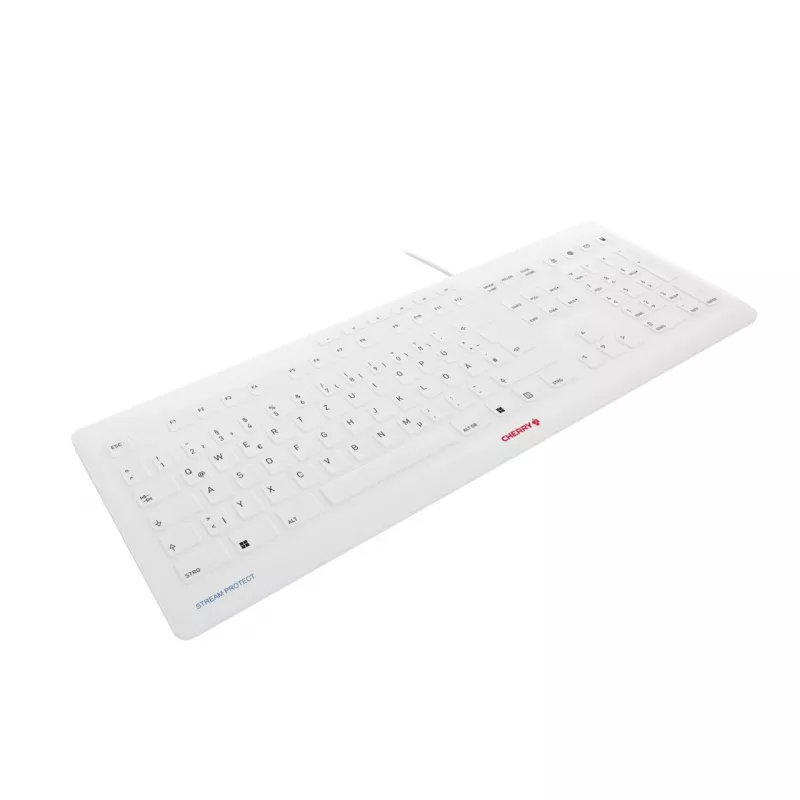 Klaviatūra CHERRY Stream JK-8502DE-0 USB QWERTZ vācu pelēka vadu 115 taustiņi