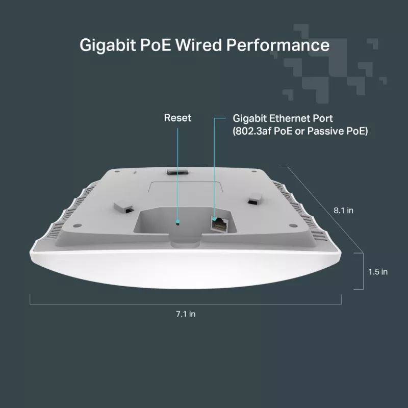TP-Link FESTA F52 bezvadu piekļuves punkts 867 Mbit/s Balts Power over Ethernet (PoE)