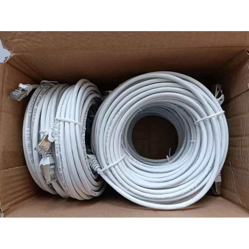Equip Cat.6 S/FTP Patch kabelis, 10,0 m, balts, 9 gab./kompl.