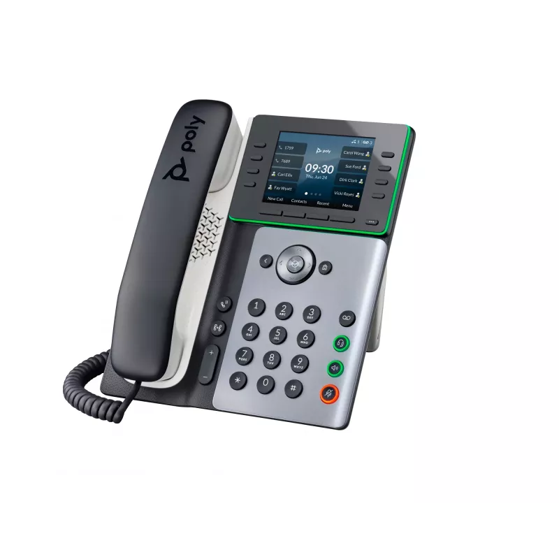 HP Poly Edge E350 IP tālrunis un PoE iespējots, IPS, 320 x 240 pikseļi, 4:3, WPA2-Enterprise, EAP-TLS, HTTPS, ENERGY STAR, RoHS, Federal Communications Commission (FCC), CE, BSMI