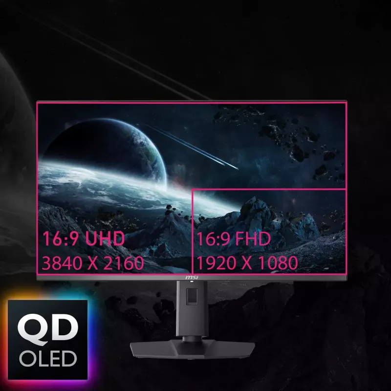 MSI MPG 321URXDE QD-OLED datora monitors 80 cm (31,5 collas) 3840 x 2160 pikseļi 4K Ultra HD Melns