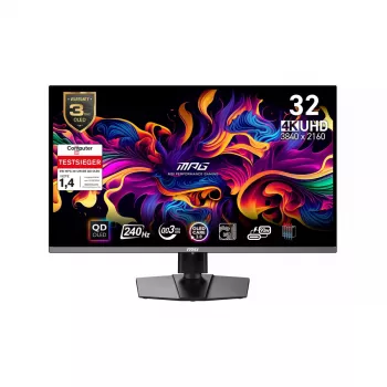 MSI MPG 321URXDE QD-OLED datora monitors 80 cm (31,5 collas) 3840 x 2160 pikseļi 4K Ultra HD Melns