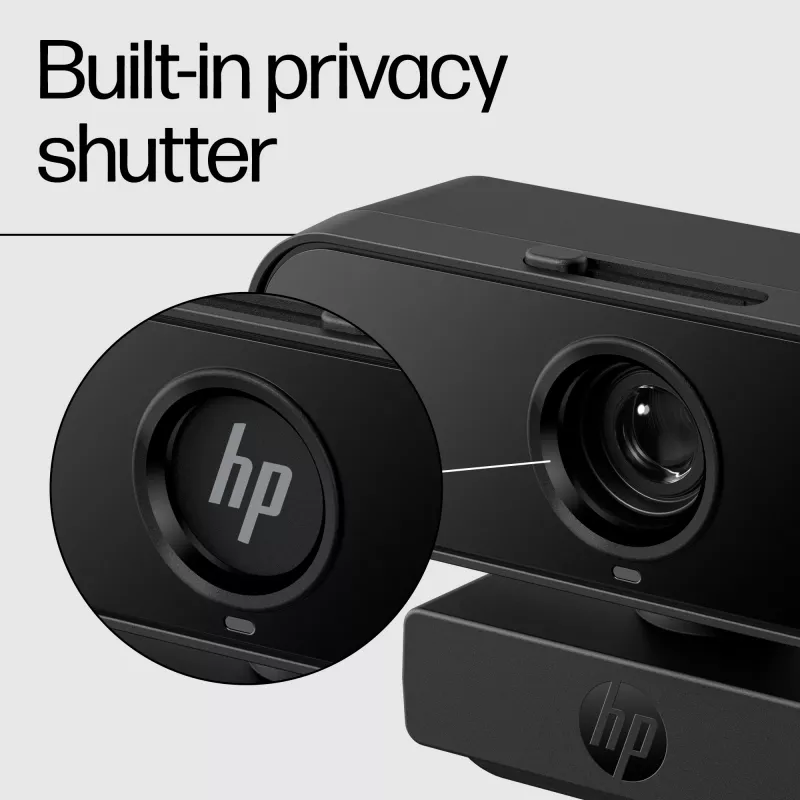 HP 435 FHD tīmekļa kamera, 2 MP, 1920 x 1080 pikseļi, Full HD, 30 fps, UVC 1.1, Auto