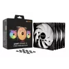 be quiet LIGHT WINGS LX 140mm PWM High Speed 3-Pack Melns datora korpusa ventilators 14 cm 3 gab.