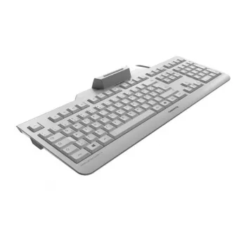 CHERRY SECURE BOARD 1.0 tastatūra birojam USB QWERTZ vācu pelēka