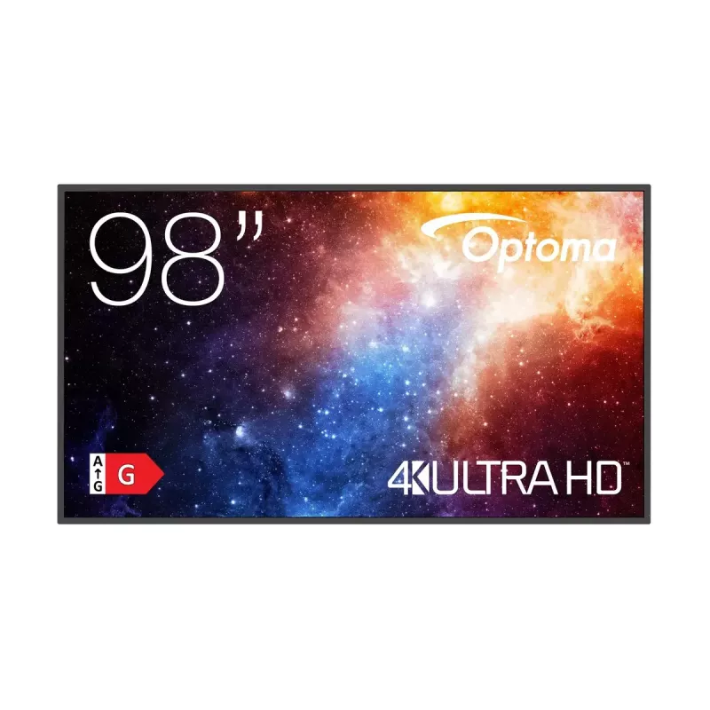 Digitālās izkārtnes plakanais panelis Optoma N3981K 98 collu LED 4K Ultra HD