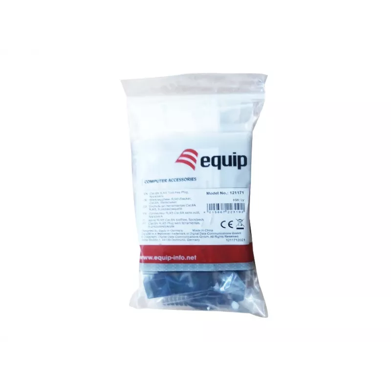 Equip 121171 stieples savienotājs RJ-45 Niķelis