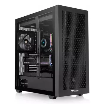 Full Tower korpuss Thermaltake AX500 Melns 4x140mm ventilatori 2.5 3.5 HDD