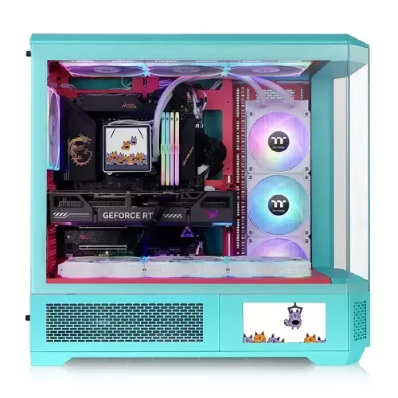Full Tower korpuss Thermaltake CA-11H-00FLWN-00 Mint krāsa PS2 atbalsts
