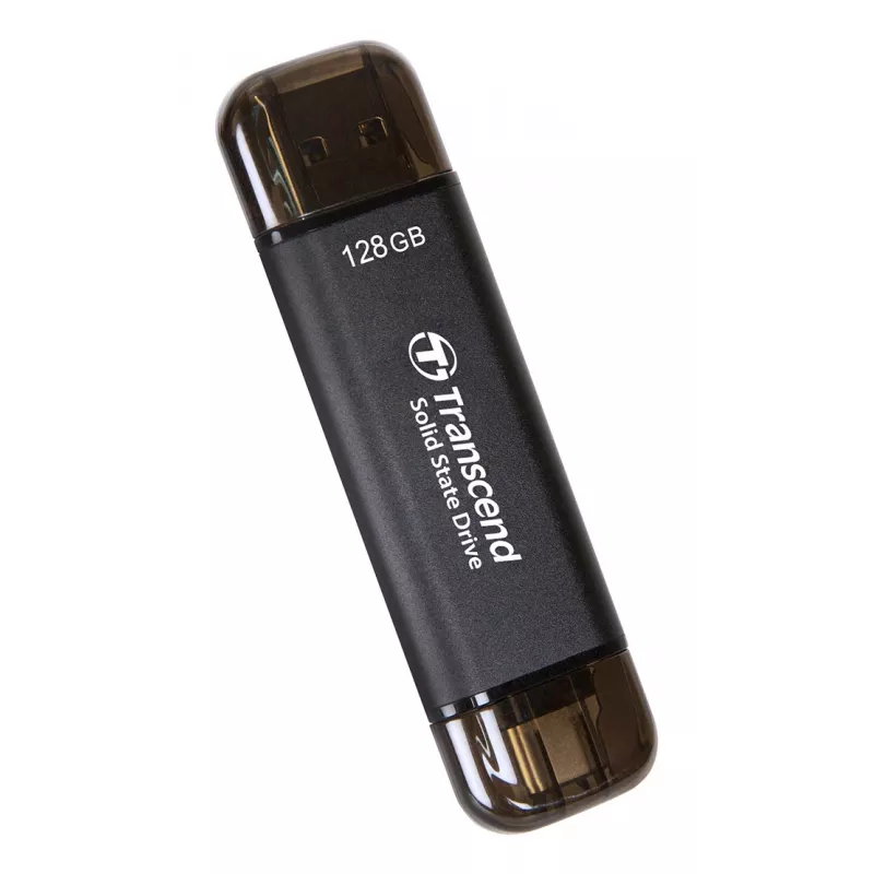 TRANSCEND Esd310c - 128GB portatīvais SSD - USB Type-A / USB Type-C