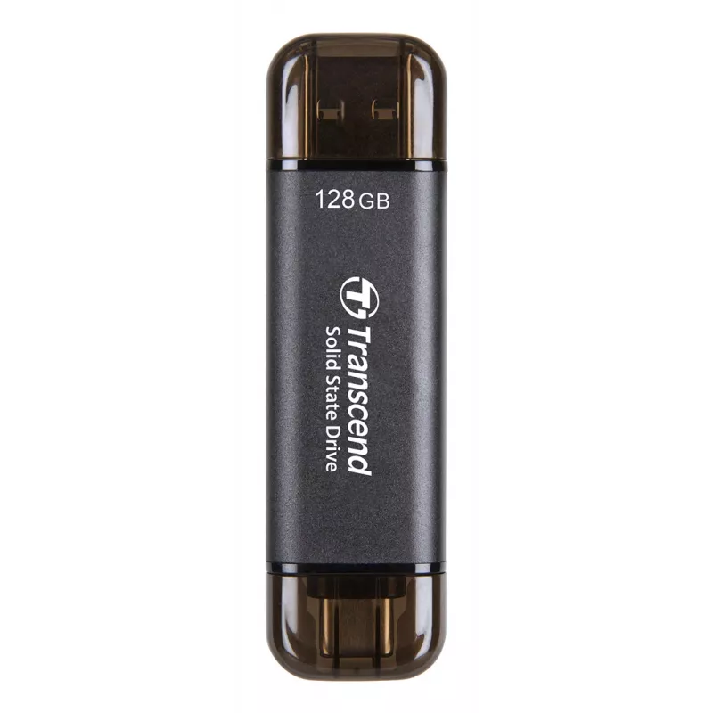 TRANSCEND Esd310c - 128GB portatīvais SSD - USB Type-A / USB Type-C